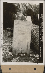 Aaron and Mercy Butterfield, Hopkins Cemetery, lot 9, Dana, Mass., June 28, 1939