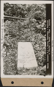 Albert K. Bacon, Bacon Cemetery, grave 3, Enfield, Mass., June 29, 1939