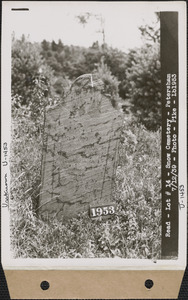 Lydia (Chamberlain) Read, Snow Cemetery, lot 14, Petersham, Mass., July 12, 1939