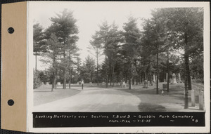 Looking northerly over sections 7, 8, and 9, Quabbin Park Cemetery, Ware, Mass., July 5, 1935