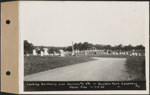 Looking northerly over sections 2 and 4, Quabbin Park Cemetery, Ware, Mass., July 5, 1935