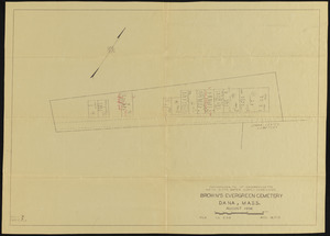 Brown's Evergreen Cemetery, Dana, Mass., Aug. 1936