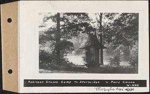 Robinson Crusoe Camp, Pacis Causa [the cause of peace?], Sturbridge, Mass., Apr. 7, 1937