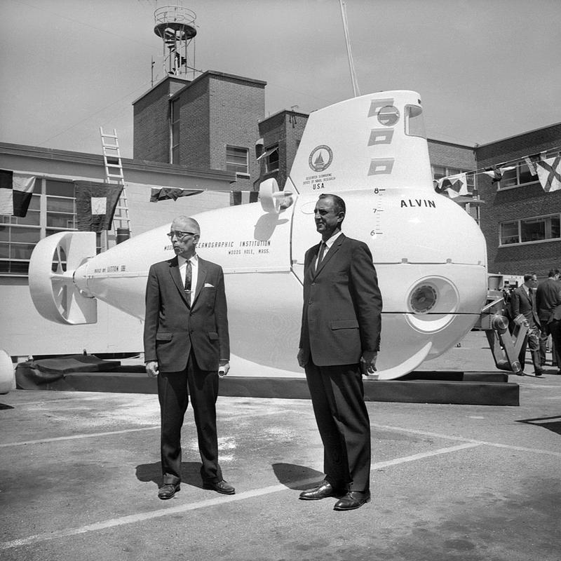 Submarine ALVIN dedication, Woods Hole, MA