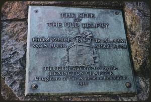 Old Belfry plaque