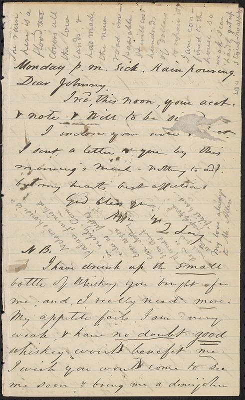 Letter from Zadoc Long to John D. Long - Digital Commonwealth
