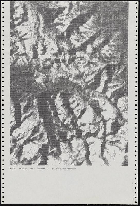 Dot matrix printouts of Landsat satellite images