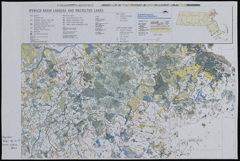 Ipswich basin landuse and protected lands