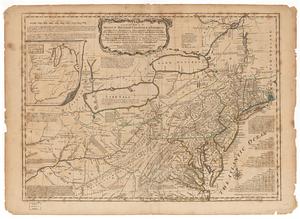 A general map of the Middle British Colonies in America viz. Virginia, Maryland, Delaware, Pensilvania, of Aquanishuonigy the country of the confederate Indians comprehending Aquanishuonigy proper, their places of residence, Ohio and Thuchsochruntie their deer hunting countries, Couchsachrage and Skaniadarade their beaver hunting countries, of the lakes Erie, Ontario and Champlain, exhibiting the antient and present seats of the Indian nations