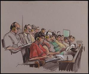 Courtroom scene