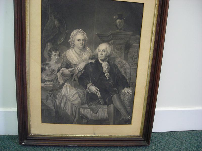 George and Martha Washington and children