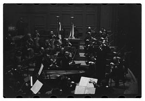 Orchestra performance, Boston Symphony Hall