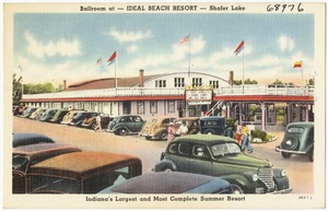 Ballroom at -- Ideal Beach Resort -- Shafer Lake, Indiana's largest and most complete summer resort