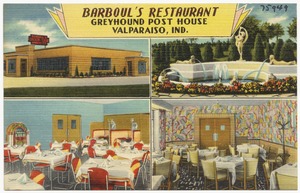 Barboul's Restaurant, Greyhound Post House, Valparaiso, Ind.