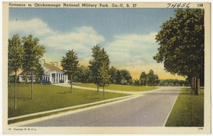 Entrance to Chickamauga National Military Park, Ga.-U. S. 27