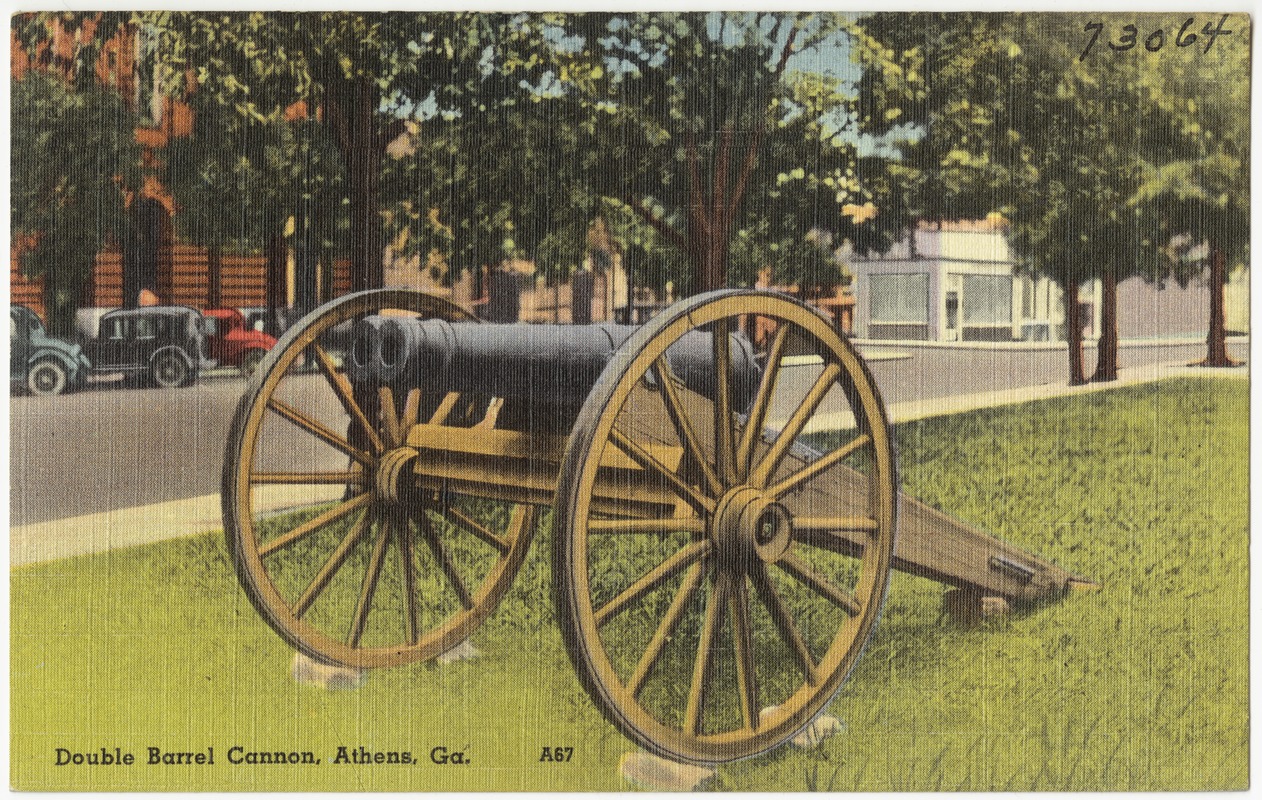 Double barrel cannon, Athens, Ga.