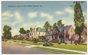Residence scene in Druid Hills, Atlanta, Ga.