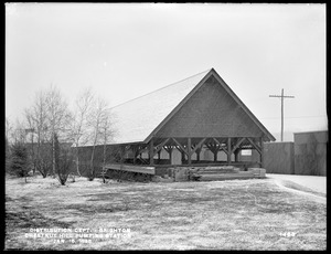 Distribution Department, Chestnut Hill Pumping Station, open shed, Brighton, Mass., Jan. 15, 1898