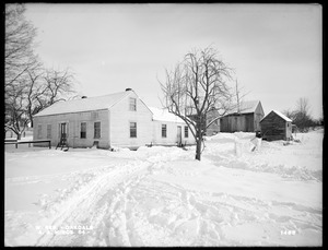 Wachusett Reservoir, A. A. Hinds' buildings, on the east side of North Main Street, near the corner of Waushaccum Street, from the south in North Main Street, Oakdale, West Boylston, Mass., Jan. 27, 1898