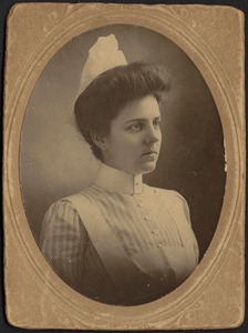 Isabel Stevens in nurse uniform