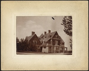 View of large house, Queen Anne style architecture