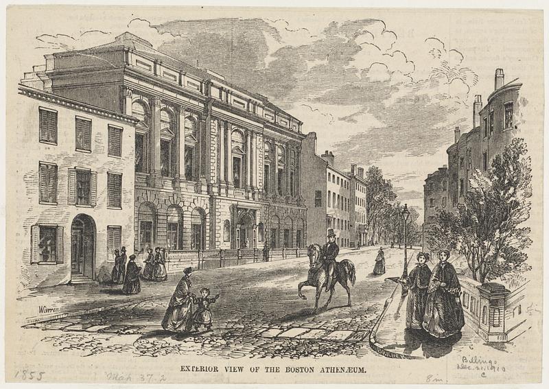 Exterior view of the Boston Athenaeum - Digital Commonwealth