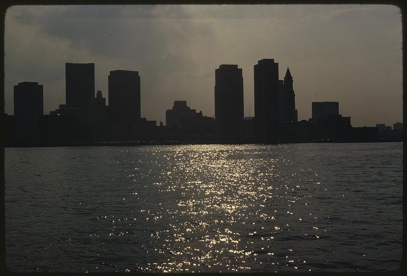 Late afternoon - return toward Boston includes furling sails