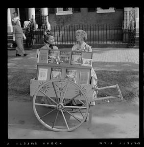 Two women and cart, Chestnut Street Day