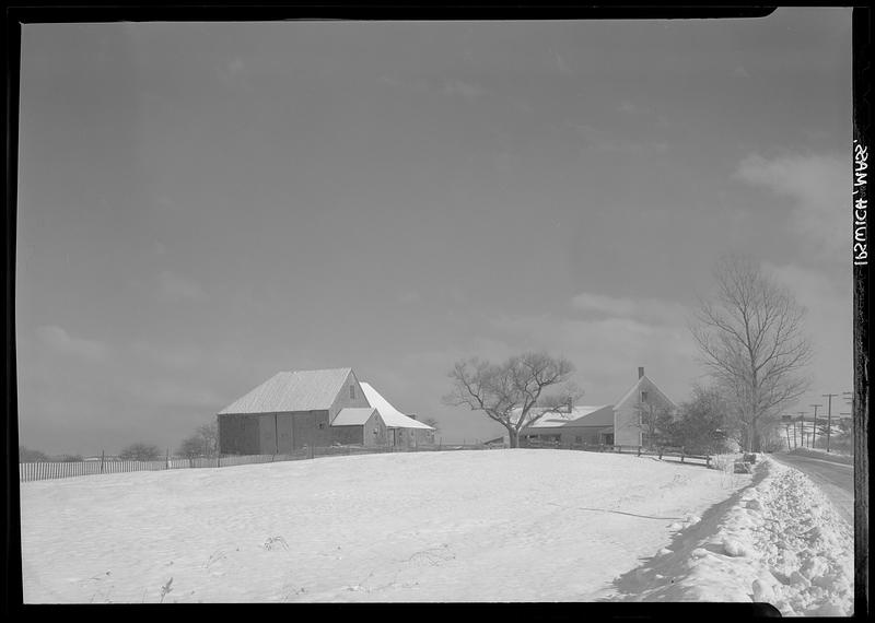 Ipswich, farm in snow Digital Commonwealth