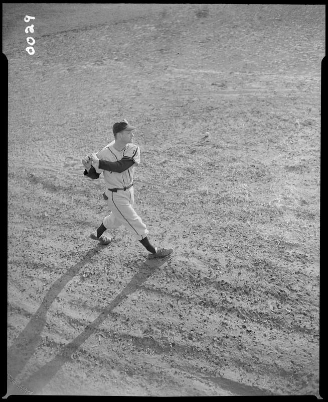 Springfield College Baseball player swinging the bat