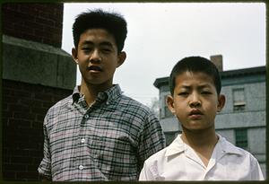 Portrait of two boys