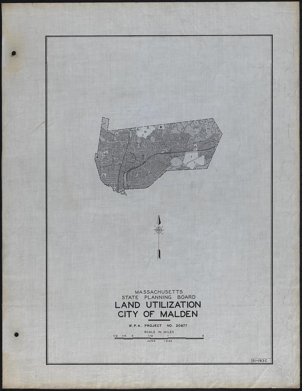 Land Utilization City of Malden Digital Commonwealth