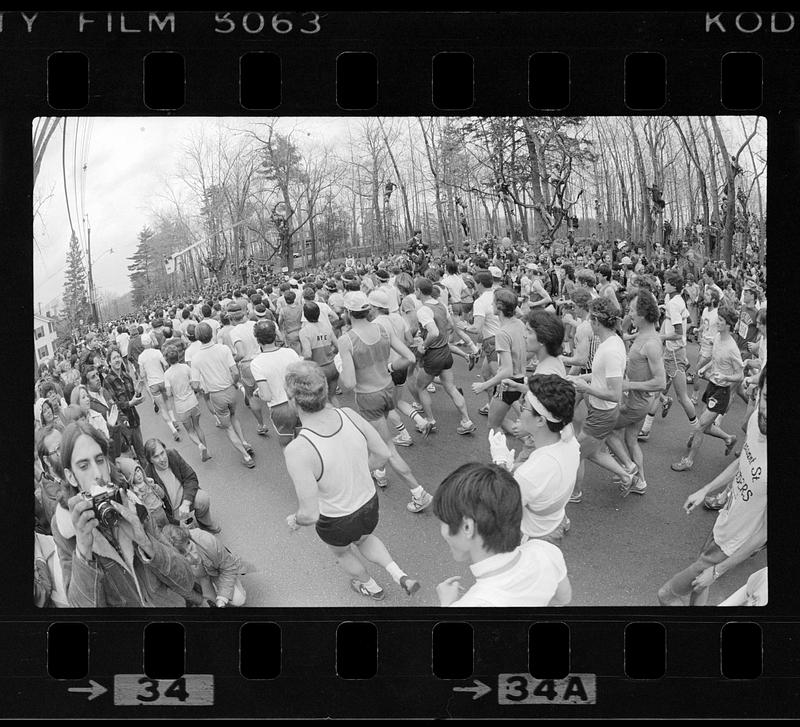 Boston Marathon begins, Boston