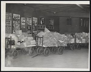 Wellesley Station Scene gons loaded with mail haven't moved since the trains stopped rolling.