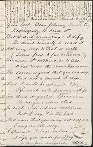 Letter from Zadoc Long to John D. Long, March 6, 1867