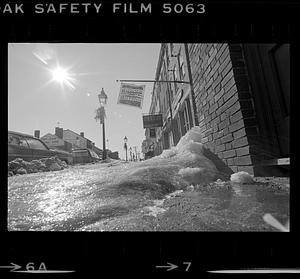 State Street sidewalk ice