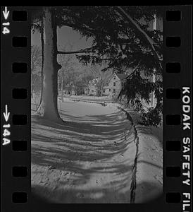 Snow covered path