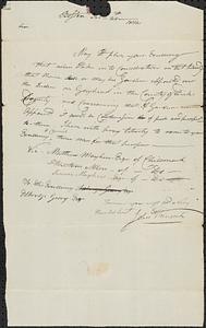 Gay Head - Letter to Elbridge Gerry Concerning Appointment of a Guardian, February 29, 1812