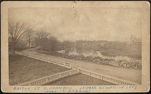 Groton St. East Pepperell, Leonard Bennett on left