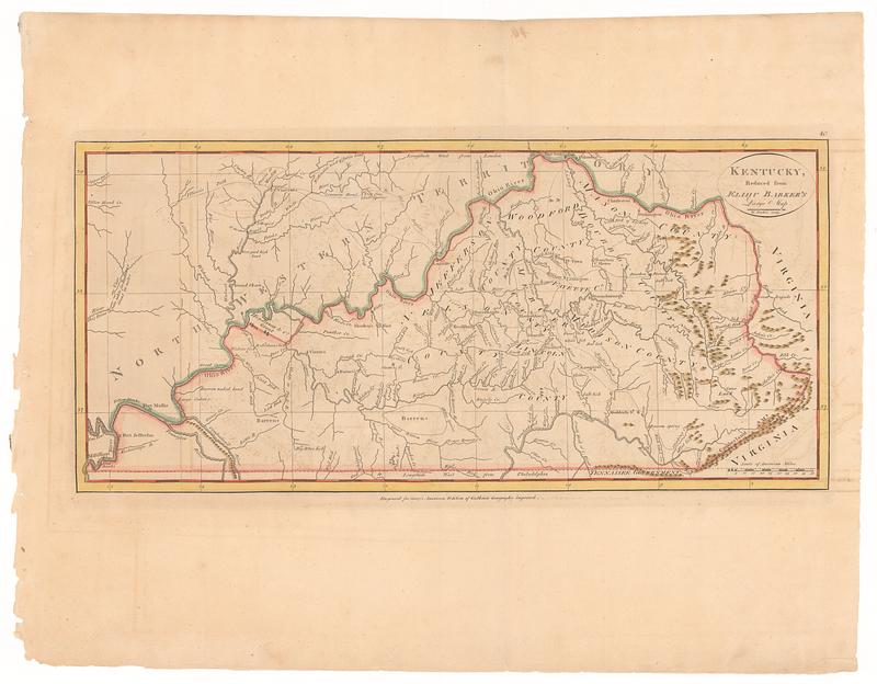 Kentucky, reduced from Elihu Barker's large map