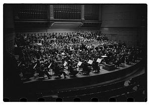 Recording "La Mer" for Victor R.C.A., Dr. K & Boston Symphony Orchestra, also recording mch.