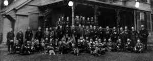 Young Men's Assembly at the home of Albert O. Davidson, manger of Aetna Mills.