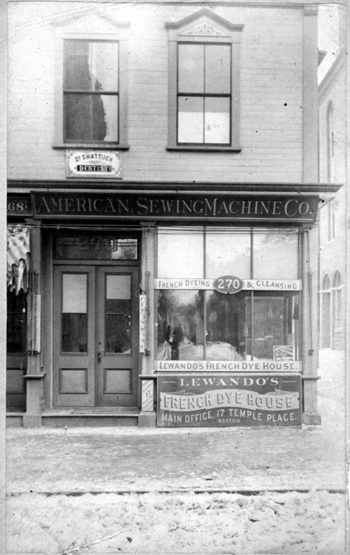 Lewando's French Dyers and Cleaners, Temple Place, Boston. Digital Commonwealth