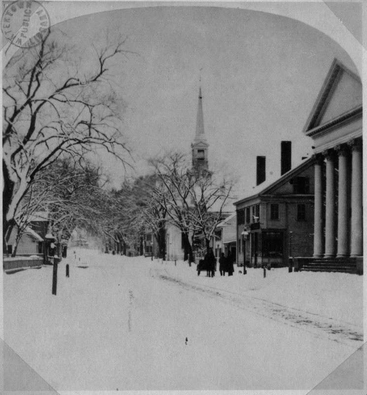 Upper Main Street in winter.