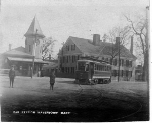Watertown Square streetcar station.