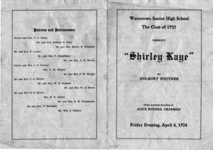 Class of 1925 play.