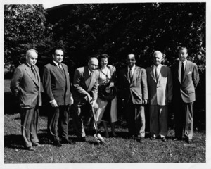 Groundbreaking for 1955 addition.
