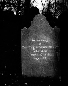 Grave marker of Christopher Grant.