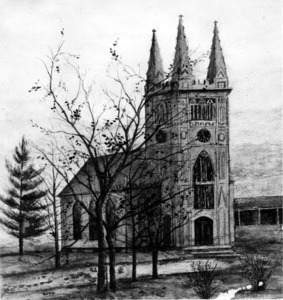 Sketch of the First Parish Meeting House.