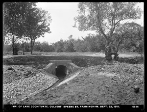 Sudbury Department, improvement of Lake Cochituate, culvert, Speene Street, Framingham, Mass., Sep. 22, 1910